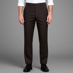 Industrie Sportswear Men’s 30x32 Dark Brown Pinstripe Dress Slacks Pants Austria